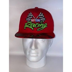 Top Level Daytona Racing Snapback Red Cap